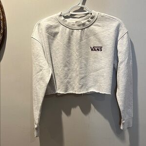 Vans Gray Cropped Crew Neck